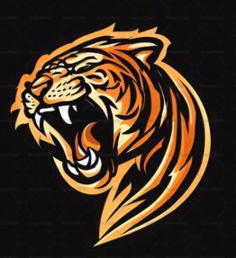 Brüllender Tiger